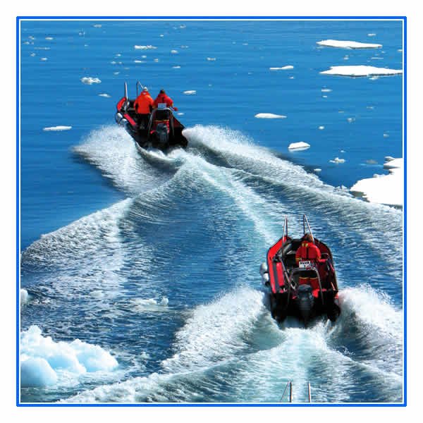 Polar Cirkel boats for shore landings